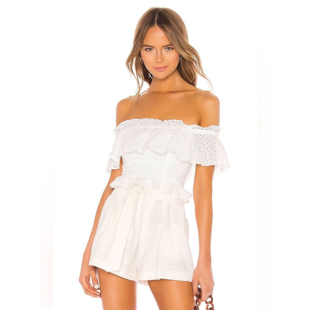 Majorelle - White Julianne Top